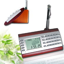 紅木座萬年歷 高檔辦公與貿(mào)易電子產(chǎn)品的完美融合